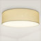 Navaris LED Deckenleuchte 22W - Rund ∅ 40cm - Design Stoff Weiß Sterneneffekt - Deckenlampe LED Licht Warmweiß