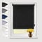 Eurohome Verdunkelungsrollo Thermo Rollo 110x160cm (Stoffbreite 106 cm) Schwarz Klemmfix ohne Bohren mit gleichfarbige Beschichtung Seitenzugrollo Oeko-TEX Standard 100 Klemmrollo für Fenster & Tür