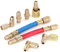 Suuonee Kälteanschluss Adapter Kit, 8 Teile/Satz Klimaanlagen Kälteanschluss R-12A/C-Adapter-Schläuche R134A R12