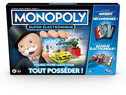 Monopoly Super Electronique, Jeu de société Classique, Technologie sans Contact, 8 Ans et Plus