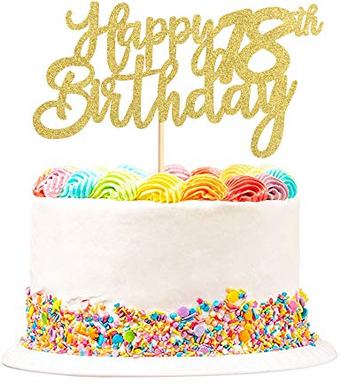 Happy 18th Birthday Cake Topper 18 Birthday Cake Decoration 18 Cupcake Topper for Cheers to 18 Fabulous Birthday Party Decoration 3 Pieces