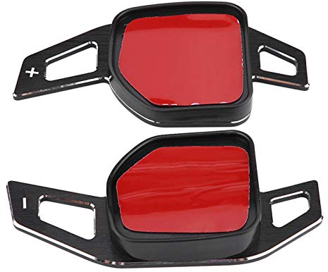 Tbest Lenkrad-Schaltwippen, 1 Paar Schaltwippen Verlängerung Shift Paddle Lenkradschaltpaddles Aluminium Lenkpaddel Schaltpaddel für A1 A3 A4 A6 A7 A8 Q5 Q7