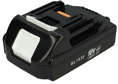 vhbw Akku kompatibel mit Makita DUB184, DUB184Z, DUB361Z, DUB362, DUB361, DUB362Z, DUC122 Elektrowerkzeug (1500 mAh, Li-Ion, 18 V)
