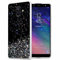 Cadorabo Hülle kompatibel mit Samsung Galaxy A6 2018 Rundumschutz TPU Silikon Case Mädchen Glitzer Strass Design Slim Kratzfest Weiche Gummi Bling Schutzhülle für Samsung Galaxy A6 2018 in Schwarz