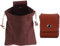 Bolsa de forraje Bushcraft Bolsas y bolsas Bolsa de forraje de lona encerada Bolsa de cuero plegable Bolsa de lona para acampar Bolsa de forraje manos libres al aire libre 21.5cm (marrón)
