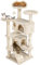 Yaheetech Rascador para Gatos Grandes Torre para Gatos Medianos Casitas de Sisal Centro de Actividad para Gatitos Altura 138 cm Beige