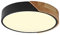 LIGKIN LED Deckenlampe Holz 24W Deckenleuchte Rund 30cm Warmes Licht 3000K Durchmesser Modern Küchenlampe Lampe Wohnzimmer für Balkon Flur Babyzimmer Schlafzimmer Esszimmer (Schwarz)