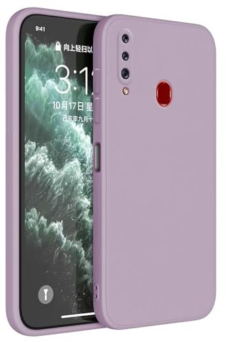HAFFAN TPU Silikon Hülle kompatibel mit Samsung Galaxy A20s (6.5), Handyhülle Schutzhülle - Gras lila