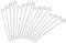 Fackelmann 9908250 Lot de 16 brochettes pour Barbecue, Acier Inoxydable, 21 cm