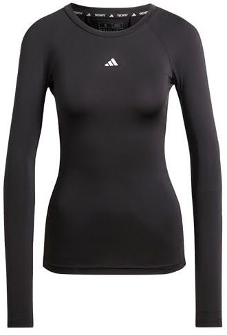 adidas Women's Techfit Longsleeve Training Top, Black, M
