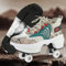 Schuhe mit Rollen für Jungen,Rollschuhe Damen Roller Shoes,LED Schuhe Herren Turnschuhe mit Rollen,Roller Schuhe für mädchen,Roller Sneaker Geburtstagsgeschenk (D, 35)