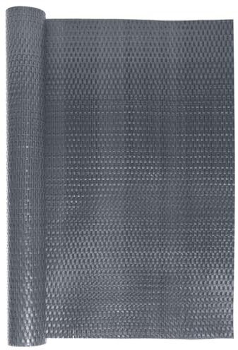 vidaXL Balkon Sichtschutz, Balkonbespannung Rattan-Optik, Sonnenschutz Windschutz für Terrasse Garten, Balkonverkleidung Balkonabdeckung, Anthrazit 500x90cm Poly Rattan