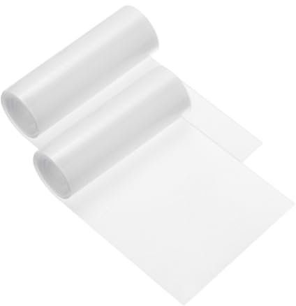 PATIKIL 20 x 3 Twill Fabric Patches, 2 Pcs Iron-on Patches Clothing Repair Patch Craft Embroidery Patches for Jacket Clothes Pants Bags Sewing Decor, White
