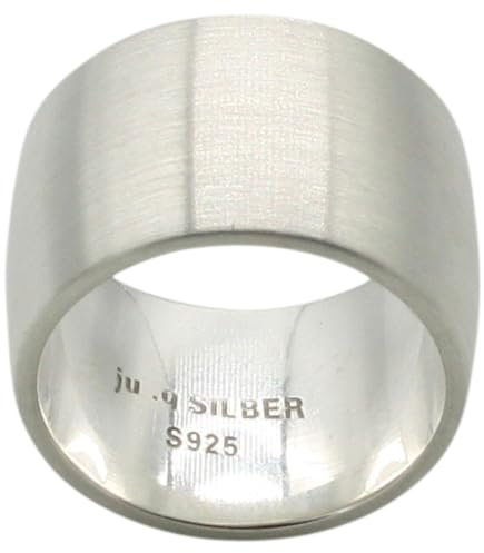 ju .q SILBER Breiter eleganter mattierter 925er Silberring ca. 16 Gramm, Größe:55 (17.5 mm)
