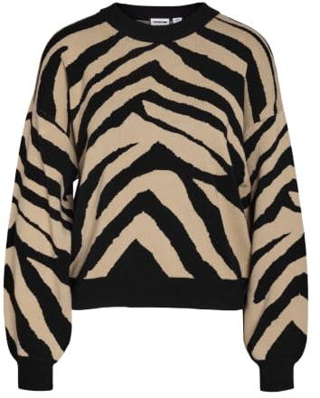 Noisy May Damen Nmcharlott L/S O-Neck Knit FWD Noos Nmcharlott L/S O-Neck Knit FWD Noos (1er Pack)