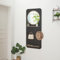 [en.casa] Garderobenpaneel Helsinge Wandgarderobe mit Spiegel Wandpaneeel mit 2 Ablagen und 4 Kleiderhaken Flurgarderobe Garderobe 140 x 60 x 16 cm Schwarz, matt