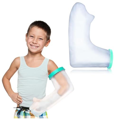 ZOPJUMA Wasserdichter Gipsschutz Arm Kinder, Verbandschutz Arm Duschschutz für Baden Dusche, Armprotektor Für Gipsverbände Abdeckung Arm Gips Duschhülle Duschüberzug Badenschutz für Arm Hand,21 inch