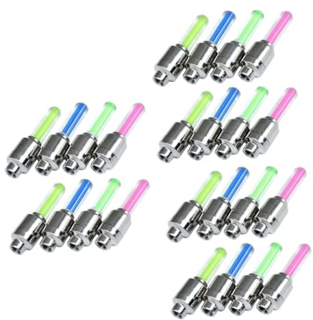 SKISUNO 3er-Sets Automatisch Blinkend -Fahrrad-radlichter Reifen-neonlicht Autokappen-licht Für Die Sichtbarkeit Beim Radfahren Motorradfahren Auto 8 Stück * 3