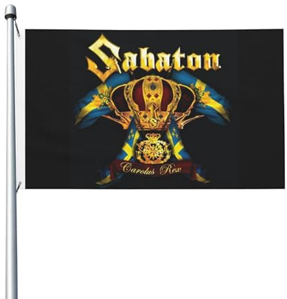 Sa*b-a?ton Bandflagge, Banner der berühmten Bandmitglieder, Rock and Roll-Musikflagge für den Außenbereich, 90 x 150 cm, HD-Druck, leuchtende Farben, Polyester