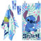 Disney Stitch Toallas de Playa para Niños con Pinzas 140x70 cm Toallas de Algodon Absorbente Toalla Infantil para Piscina y Viajes