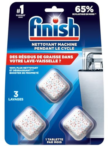 Finish Nettoyant Machine Pendant le Cycle 3 Tablettes - lot de 12
