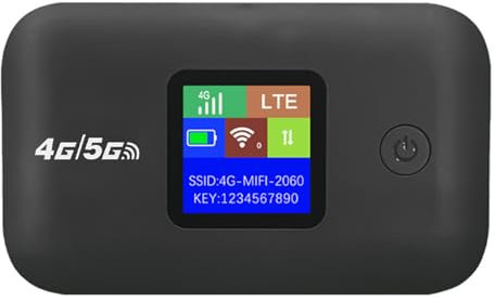 4G Mobiler WLAN Router, Tragbares Reise WLAN bis zu 150Mbit/s, Mobiler WiFi Hotspot, 3000mAh Akku, mit Typ-C Schnittstelle, unterstützt SIM Karten, Verbindung von 10 Geräten Gleichzeitig