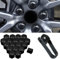 ZPXFC 20 Stücke Auto Radschraubenkappen für Polestar 2 Polestar 4 Porsche 718 Porsche 911 Porsche 918, Auto Mutter Rad Auto Hub Schraube Schutz Abdeckungen Diebstahlschutzkappe