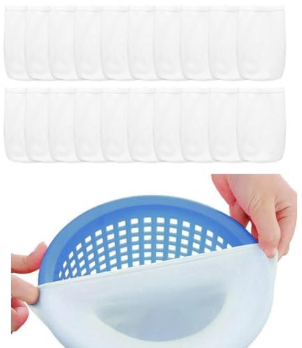 20 Stück Pool Skimmer Socken Filtersocken, Hochwertige Skimmersocke für Skimmerkorb, Wiederverwendbare Feinfilter-Siebnetze für Pools & Schwimmbecken, Ideal zur optimalen Filterung von Blättern