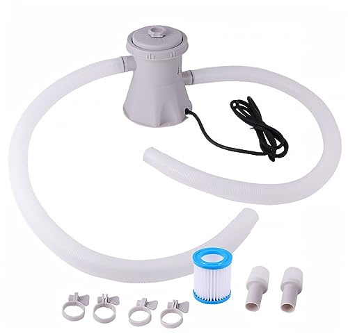 Toyvian Pompe De Filtration Eau Pour Piscine Pompe Électrique à Eau De Filtration Convient Plupart Des