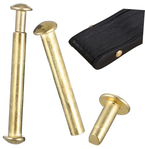 jojofuny 2 Sets Folding Fan Shaft Rivets Replacement DIY Hand Fan Repairing Fasteners Metal Rivets for Crafting and Fixing Accessories