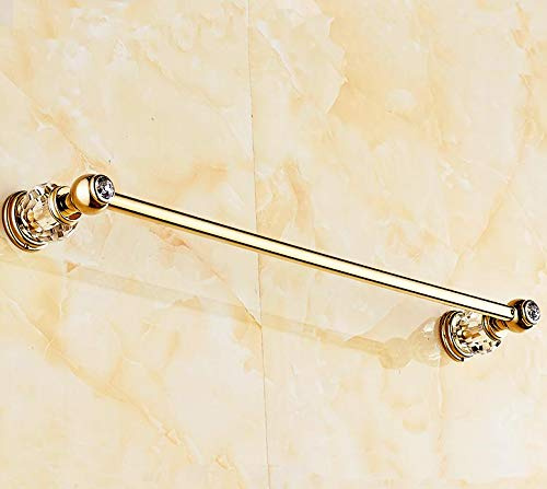 Étagères De Salle De Bain, Porte-Papier Toilette en Laiton Massif De Luxe en Or Zirconium, Porte-Rail De Barre à Serviettes Poli, Anneau Porte-Serviettes à Base Ronde en, Towel Rack