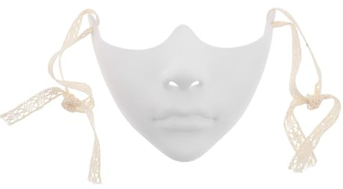 LRXIYODE Half Face Maske Steampunk Kostümmaske aus Hochwertigem Kunststoff Dekorative Halbgesichtsmaske für Halloween Karneval und Fasching Leichtes Design für Damen und Herren für DIY und
