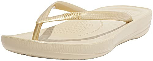 Fitflop Iqushion Ergonomic Flip-flops, Damen Dusch- & Badeschuhe, Gold (Gold 010), 39 EU (6 UK)