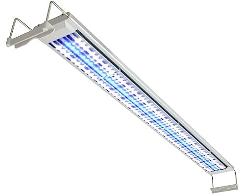 vidaXL Lámpara LED para Acuario Peces 100-110 cm de Aluminio IP67 Luz Pecera