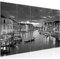 Runa Art Wandbild XXL Venedig Italien Wohnzimmer Schlafzimmer 200 x 80 cm Schwarz Weiss 5 Teilig - Made in Germany - 604355c