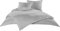 Bettwaesche-mit-Stil Mako Satin Damast Bettwäsche Waves Grau (240 cm x 220 cm + 2X 80x80cm Kissen)