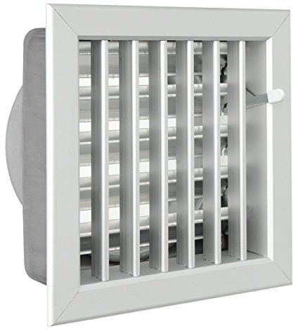 La Ventilazione GCSIAL1818120 Grille de Ventilation encastrable pour cheminées, Aluminium, 180x180 mm