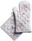 Maison d' Hermine Champ De Mars Ensemble de Gants de Four de (19cm x 33cm) et maniques de (20cm x 20cm), 100% Coton, pour Barbecue, Cuisson, Four, Micro-Ondes, grillades, Printemps/Été, Pâques