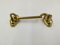 effedielle® GANCIO FERMAPERSIANE IN OTTONE utilizzabile sia su PORTE che su FINESTRE LUNGHEZZA DEL GANCIO MM.200