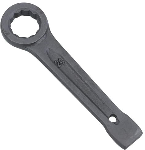 AB Tools 24mm Slogging Box End Striking Ring Wrench Spanner Bi-Hex 12 Sided Metric
