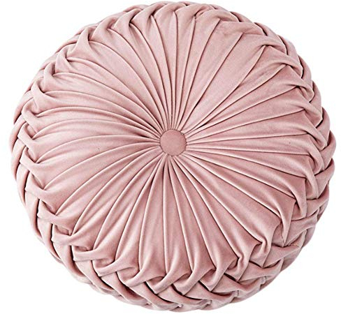 Starmood Rund samt Kürbis Sitzkissen Stuhlbezug Matte Sofa Zuhause Sofa Dekor - Rosa