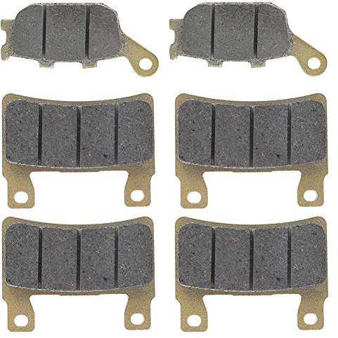 6 pièces plaquettes de frein à disque de moto avant arrière adaptées pour CBR 600 F4 / F4I sport 1999-2004 CBR 929 RR-FIREBLADE 2000-2001 CBR 900rrr 1998-2003 VTR 1000 SP-1