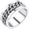 PROSTEEL Spinner Ring Edelstahl Drehring Größe 52 8mm breit Band Ring mit drehbarer Kette Modeschmuck für Frauen Männer Freundschaftsringe Partnerringe Verlobungsringe