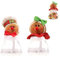 Tomaibaby 2Pcs Christmas Candy Jar Xmas Gingerbread Man Plastic Candy jar Gift Bottle Holder Party Decor Container Gift