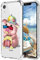 MAYCARI Cute Pig Phone Case Clear for iPhone X/XS, Cartoon Animal Design Transparent Shockproof Anti-Scratch Soft Flexible TPU Cover with Air Cushion for Men&Women