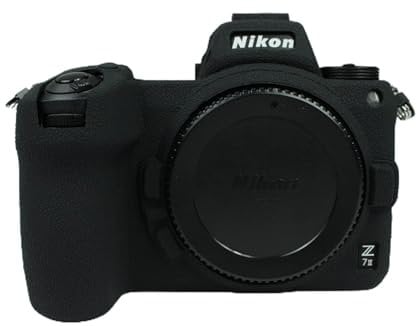 Z6/Z7 II Case, Zakao Soft Silicone Bag Lightweight Slim Skin Rubber Protective Digital Camera Case Cover for Nikon Z6 II/Z7 II (Black)