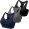 HBselect Sport BH Bustier Damen Bralette Nathloser mit Polstern Sportbekleidung Polyesterfaser ohne Bügel atmungsaktiv Joggen Yoga Jumping Fitness