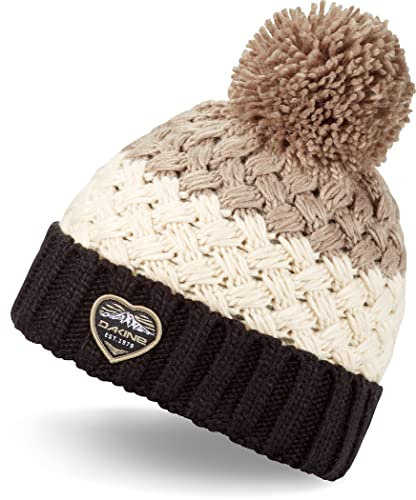 Dakine Unisex Emory Beanie Cap, BLK/Turtledove/Stone, Einheitsgröße