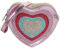 MilyaDE Mädchen PU Leder Umhängetasche Herzförmig Glitzer Prinzessin Mini Taschen, Kinder Cross Body Handtasche Schultertasche