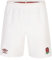 Umbro Mens England Home Shorts Sports Training Bottoms White S